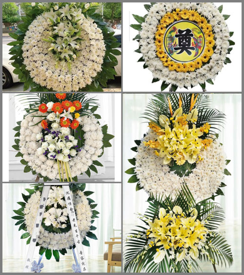 广东江门市台山市冲蒌镇前锋村花圈速递
